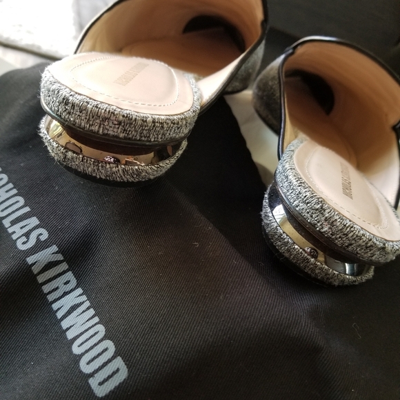 Nicholas Kirkwood Beya Metallic Boucle Mules, size 41 (11B) - Picture 5 of 9